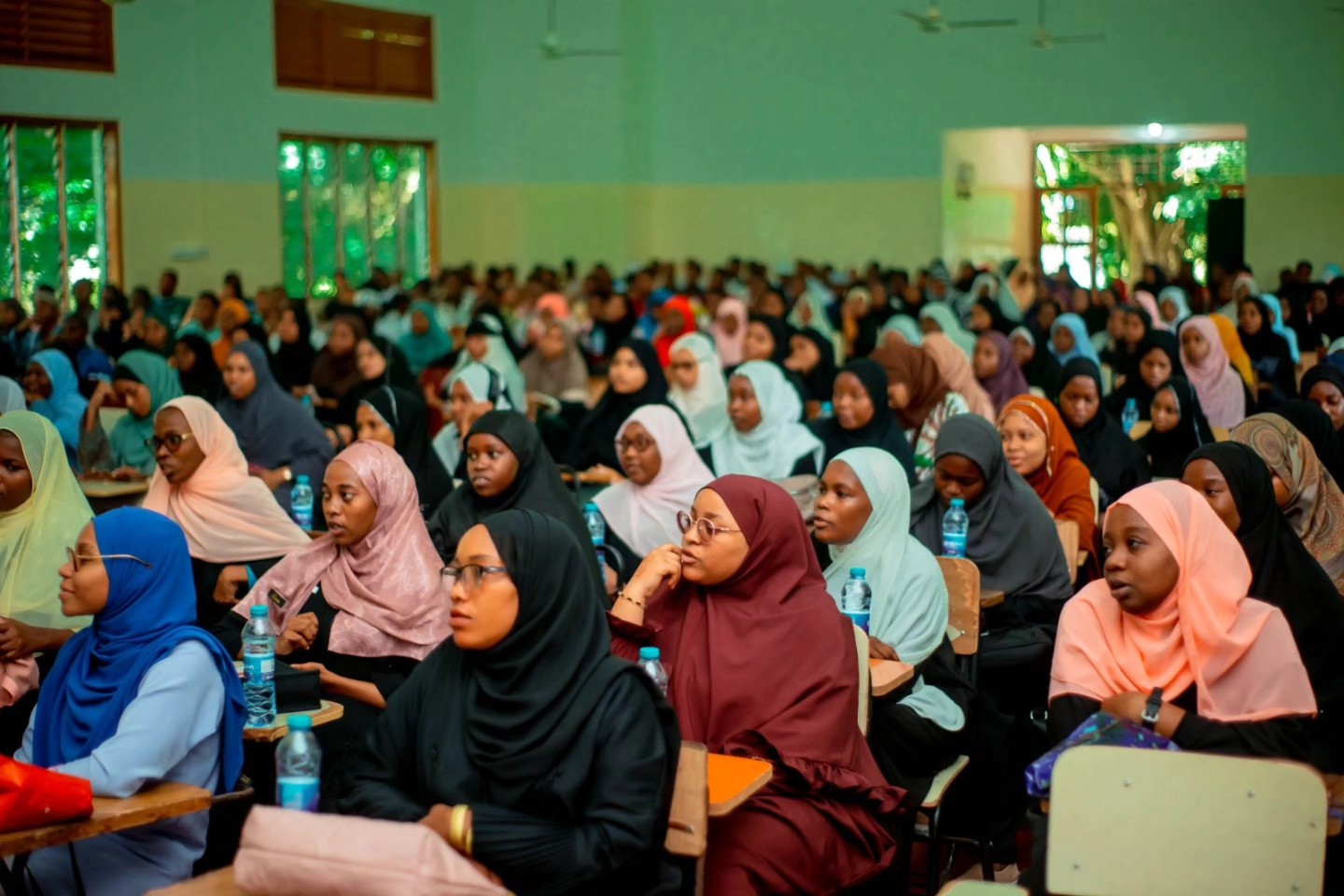 Zanzibar University students attending a university gathering