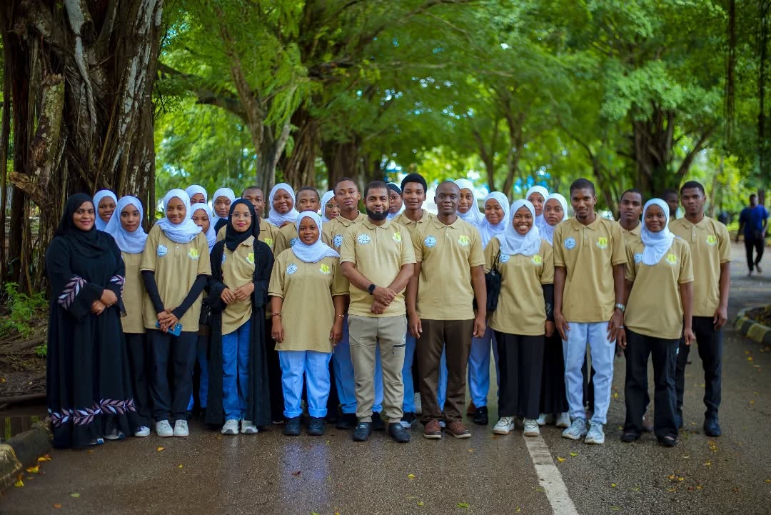 Zanzibar University community standing together